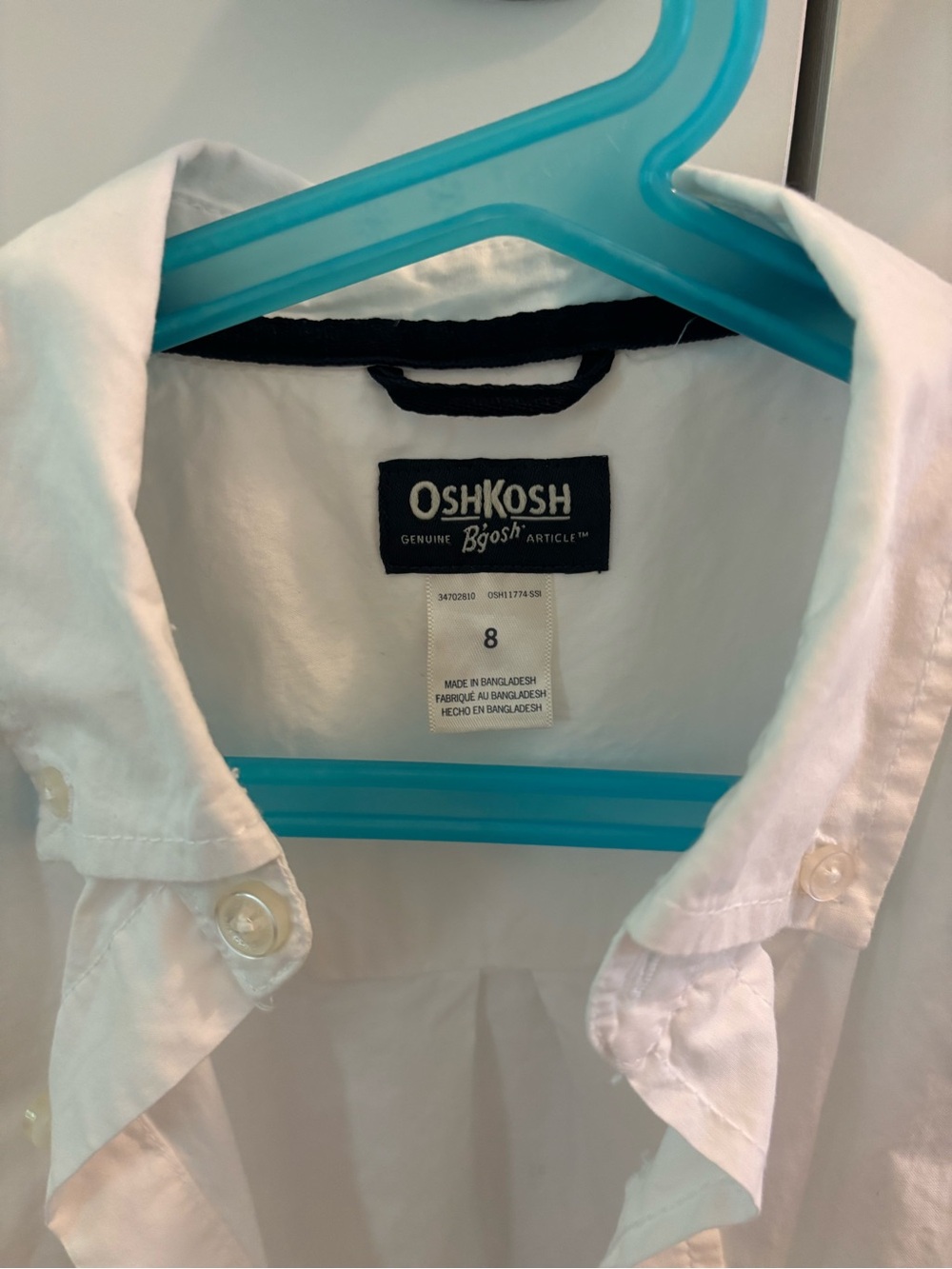 OshKosh B'gosh White Button-Down Shirt